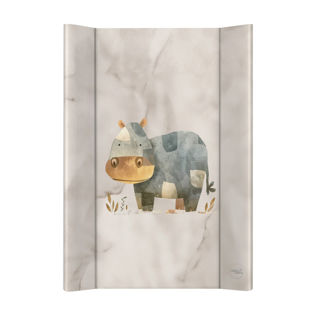 CEBA BABY Podložka prebaľovacia 2-hranná s pevnou doskou (50x70) Ultra Light Cosy Hippo
